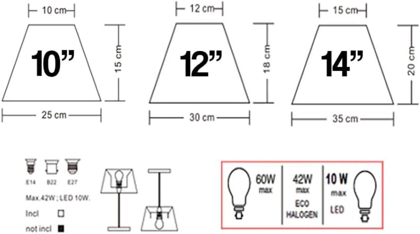 Weißer Coolie Leinenlampenschirm erhältlich für Tischlampe, Stehlampe oder Deckenleuchte