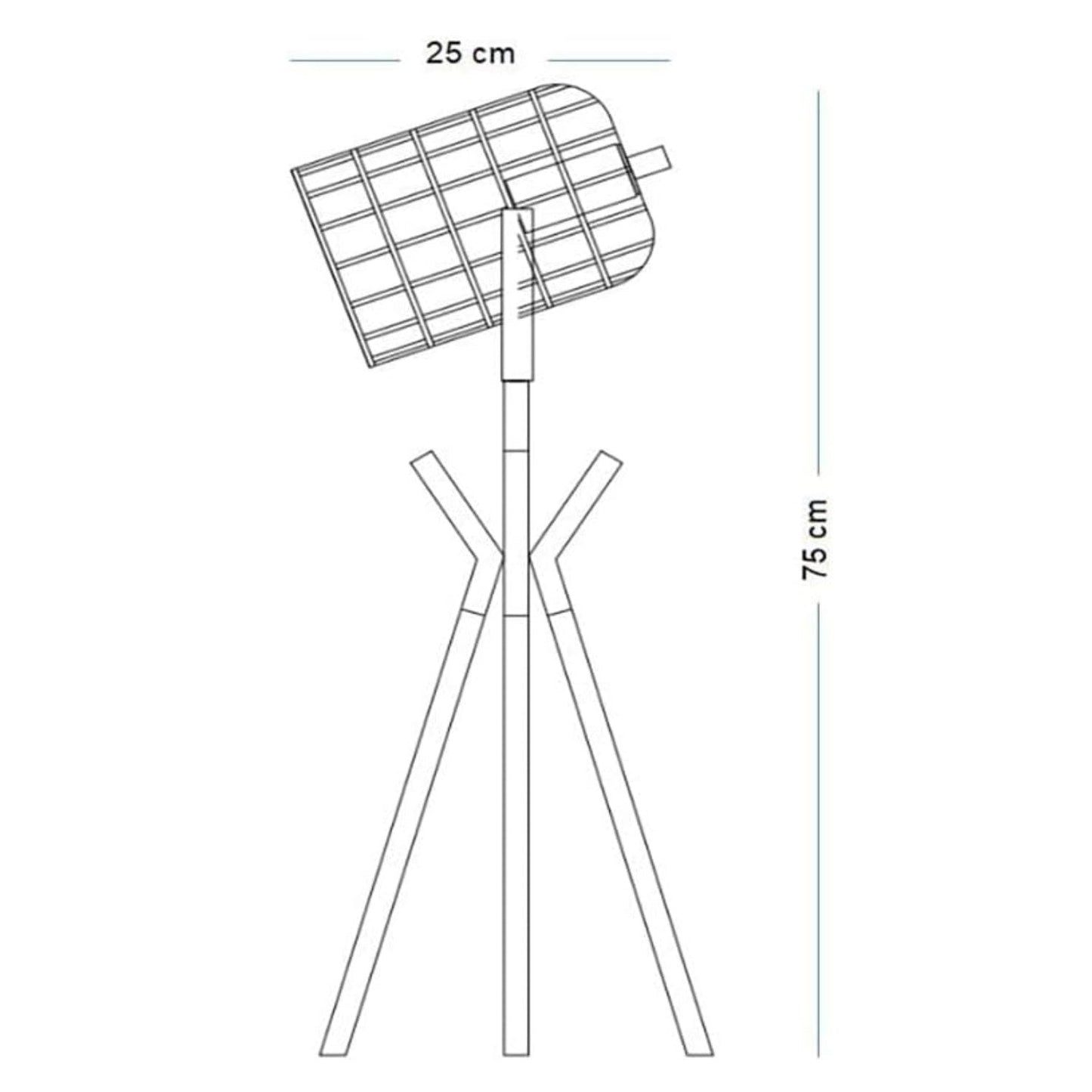 Tripod Kupfer Tischlampe und Stehlampe-Option mit einem industriellen Metallkäfig-Stil und einer polierten Kupfer- und schwarzen Oberfläche