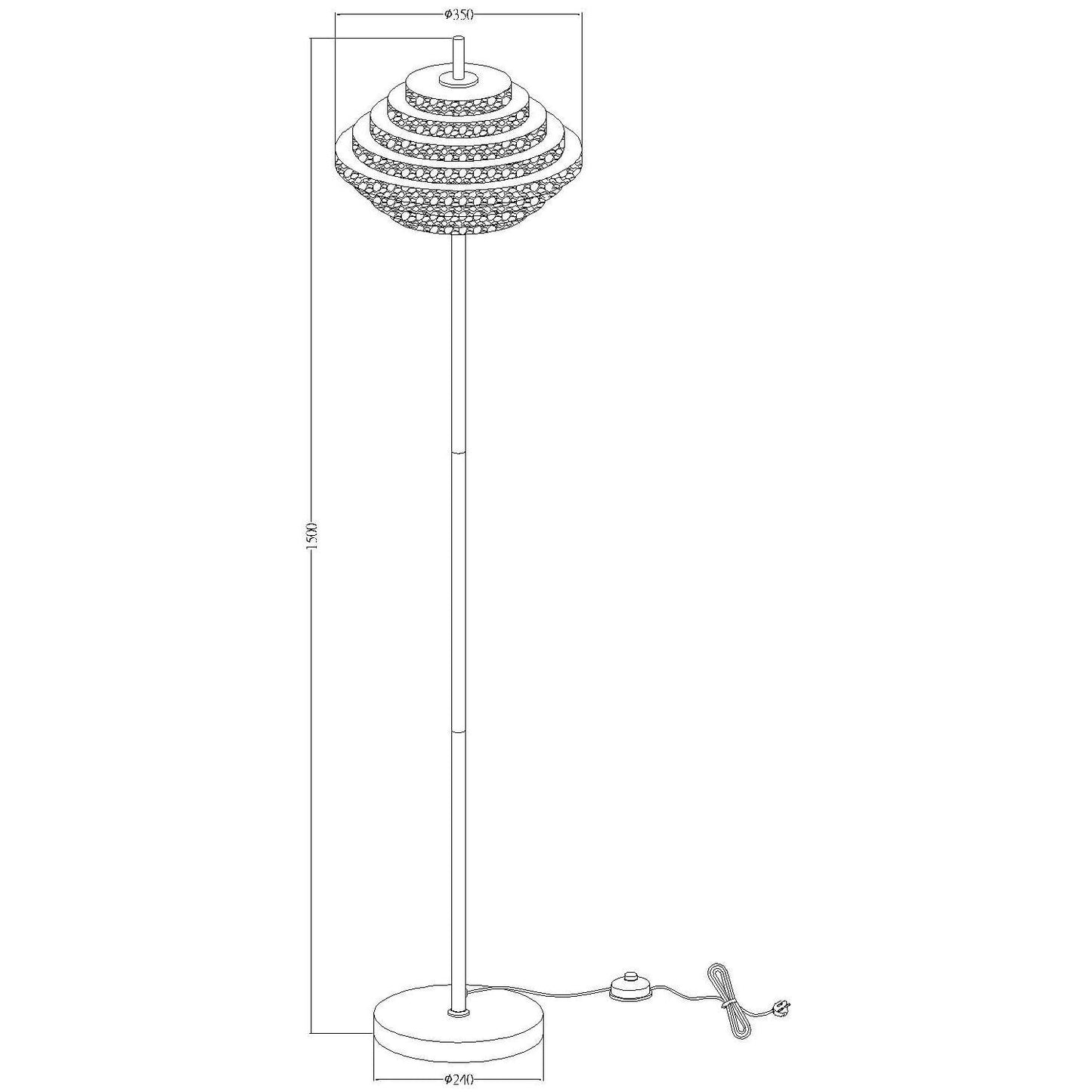 Klare Glas-Tischlampe, Stehlampe oder Deckenpendelleuchten-Kollektion mit Messing-Finish und Marmorlampenfüßen