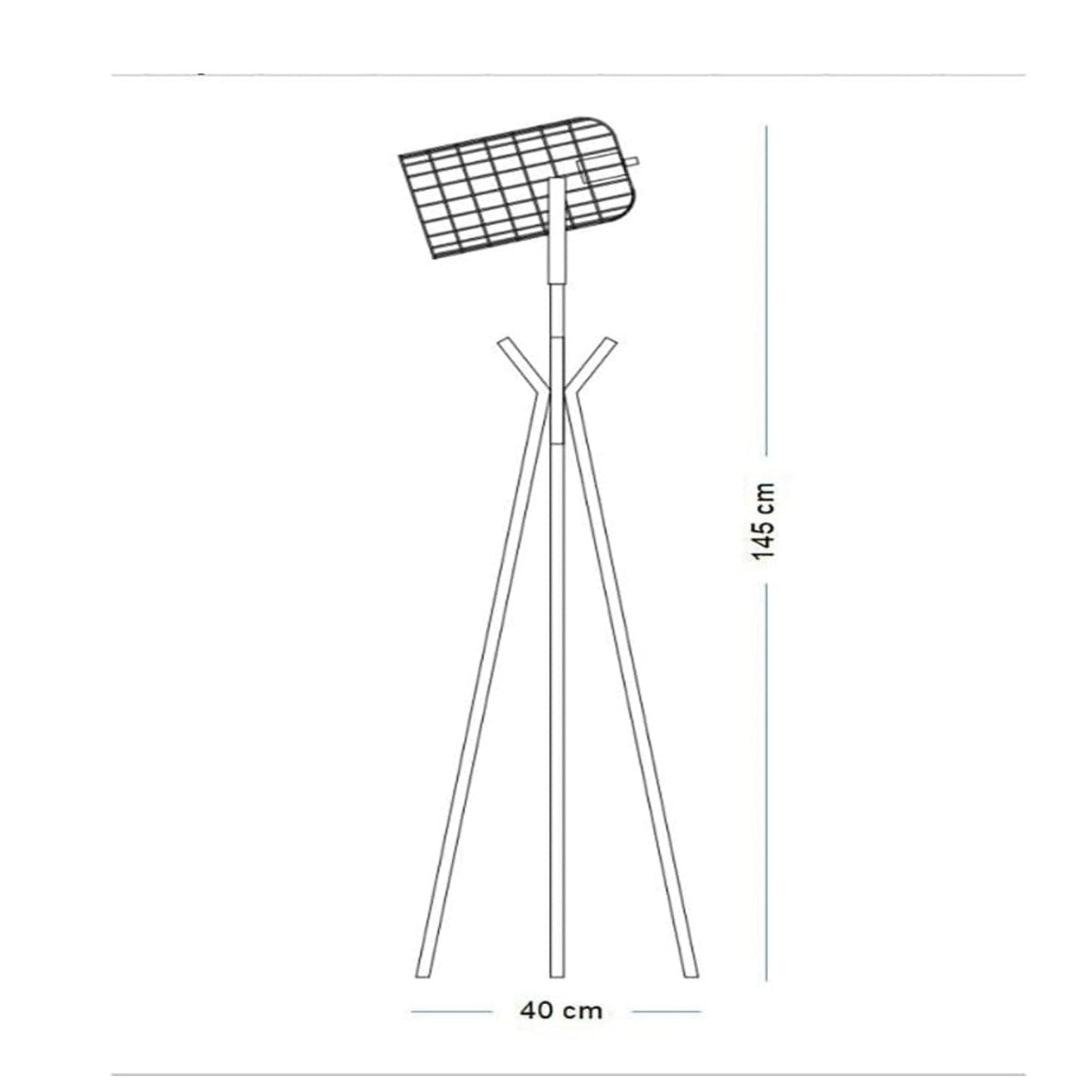 Tripod Kupfer Tischlampe und Stehlampe-Option mit einem industriellen Metallkäfig-Stil und einer polierten Kupfer- und schwarzen Oberfläche